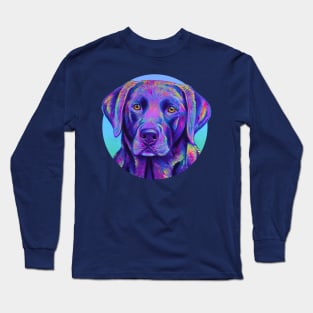 Purple Labrador Retriever Dog Long Sleeve T-Shirt